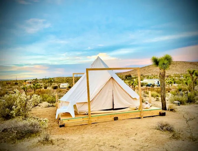 This fantastic Yucca Valley camping retreat is the perfect getaway in California.