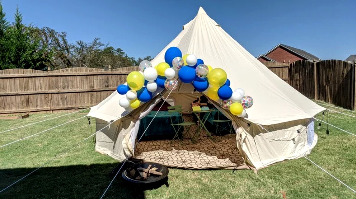 Bell tent rental for pop-up glamping in the Southeast