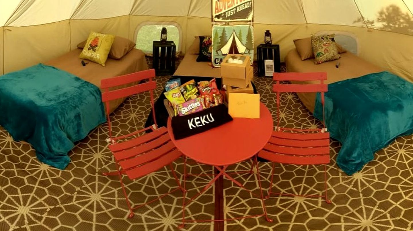 Bell rent rental for pop-up glamping in the USA