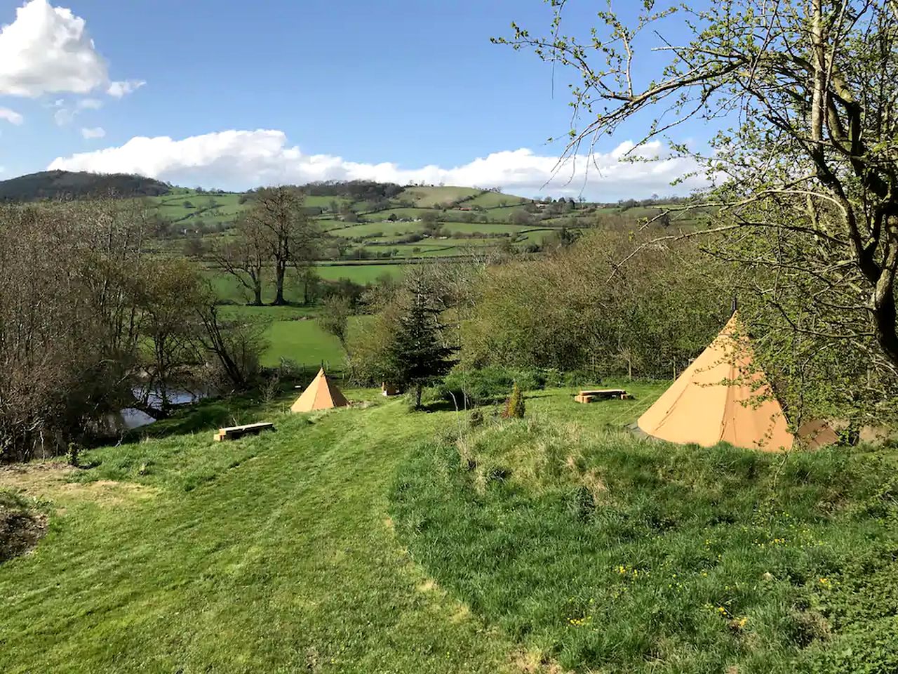 Tipi rental for glamping in Wales