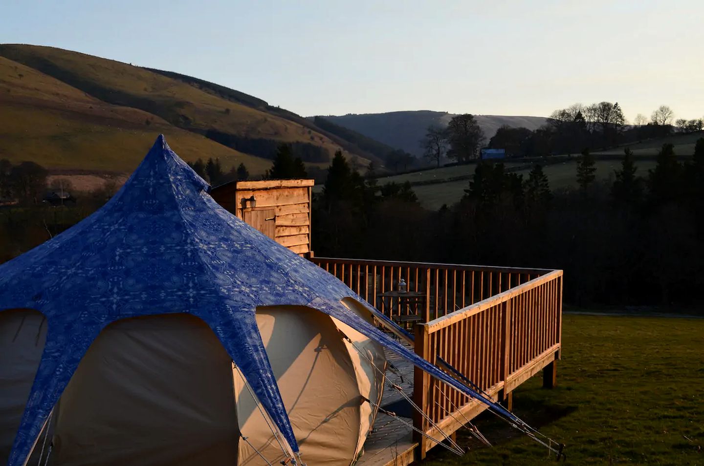 Bell tent rental for glamping in Wales