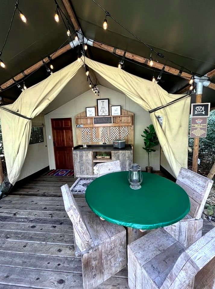 Lovely Safari Tents Perfect for a Family of Four in Gatlinburg, Tennesse