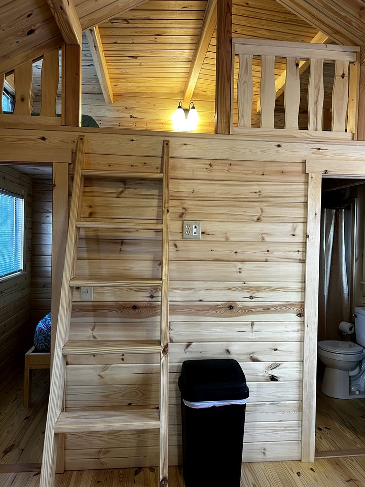Water View Glamping Cabin on Trickey Pond for a Maine Adventure