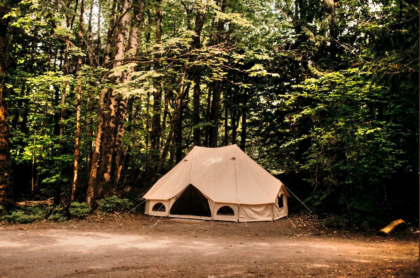 This bell tent is perfect for glamping in British Columbia