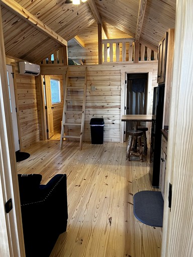 Water View Glamping Cabin on Trickey Pond for a Maine Adventure | Cabins (Naples, Maine, United States of America)