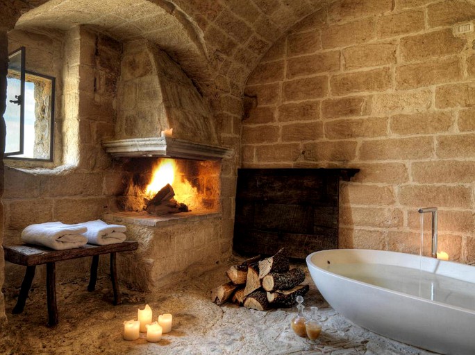 Unique Cave Rental with Deluxe Tub in Medieval Village of Basilicata Region | Caves (Matera, Basilicata, Italy)