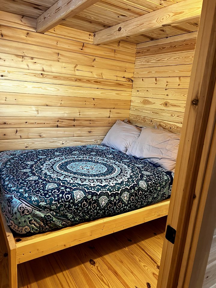 Water View Glamping Cabin on Trickey Pond for a Maine Adventure