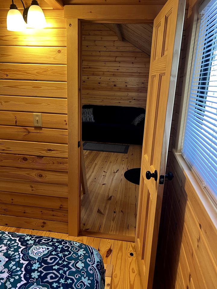 Water View Glamping Cabin on Trickey Pond for a Maine Adventure