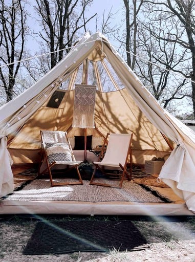 Beautiful Pop-Up Tent for Glamping in Arkansas | Bell Tents (Mena, Arkansas, United States of America)