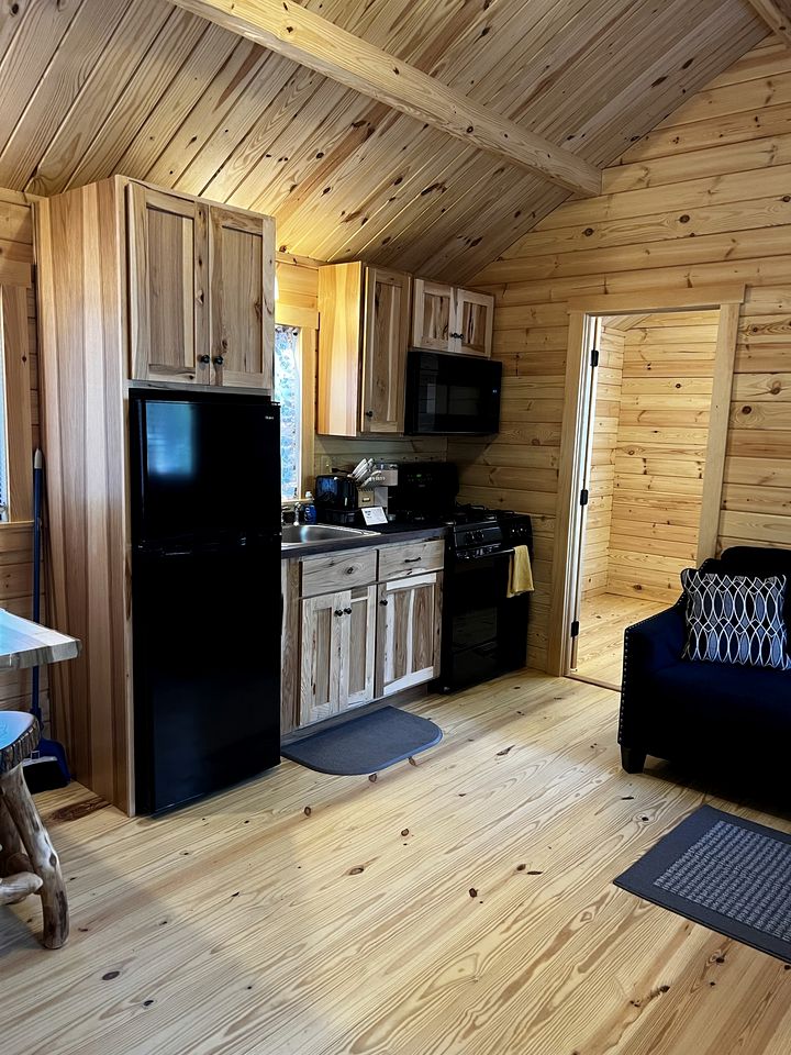 Water View Glamping Cabin on Trickey Pond for a Maine Adventure