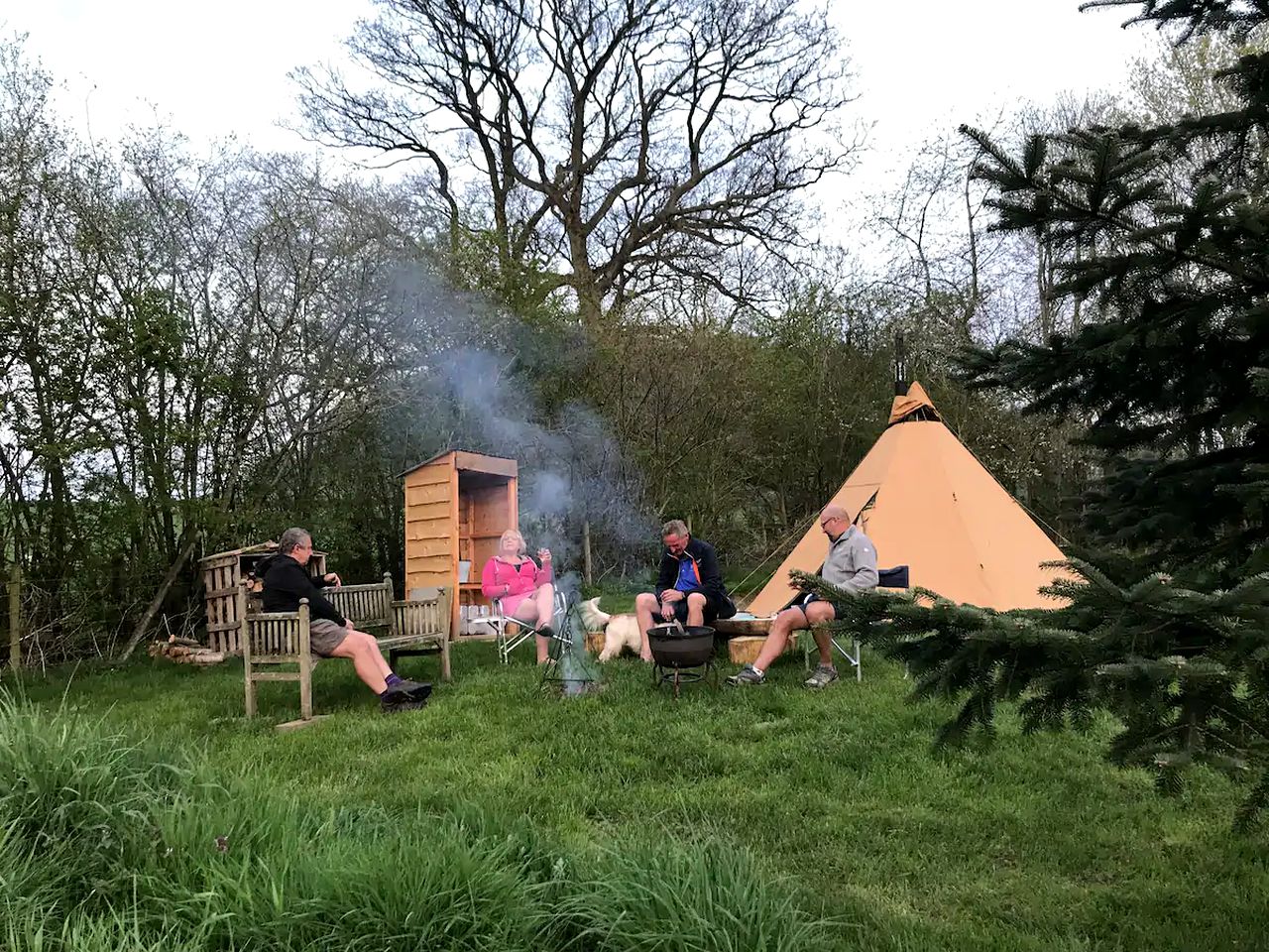 Tipi rental for glamping in Wales