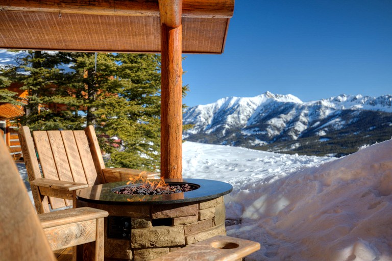 Log Cabins (United States of America, Big Sky, Montana)