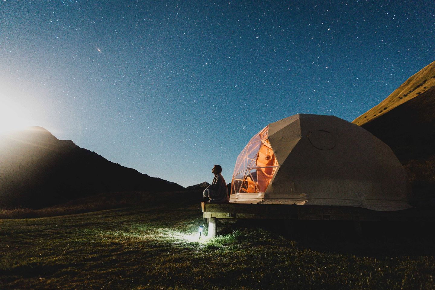 Domes (New Zealand, Moke Lake, South Island)