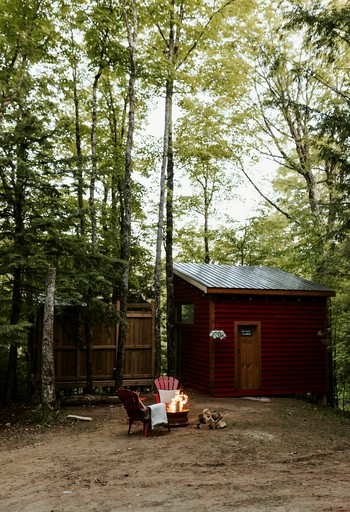 Stunning and Unique Waterfront Glass Cabin Offers a One-Of-A-Kind Experience in Tiny Village Private Park, Ontario