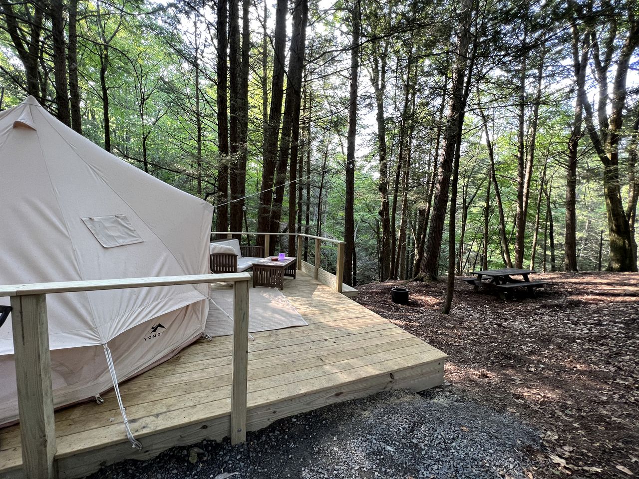 Amazing Equipped Bell Tent Nestled Among Nature in New York