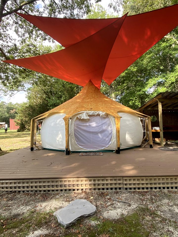 Beautiful Cozy Bell Tent with Equipped Private Yard and Outdoor Shower in New Jersey