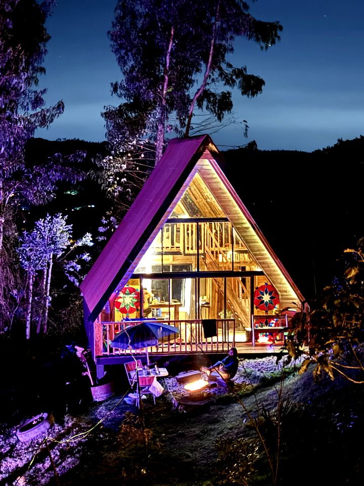 Incredible Lofted A-Frame Nestled Among Nature in Colombia