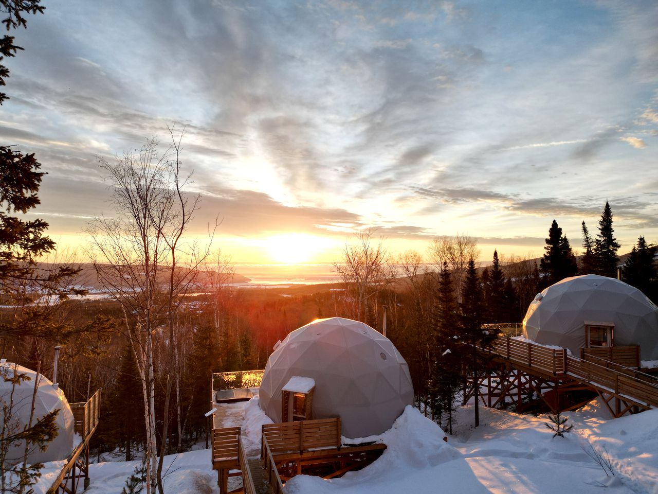 Domes (Canada, Baie Saint Paul, Quebec)