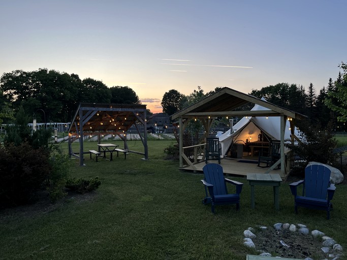 Adult Only Bell Tent Perfect for a Romantic Getaway in Turner, Maine