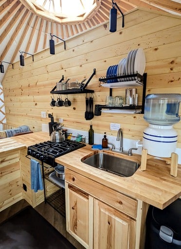Yurts (United States of America, Seward, Alaska)