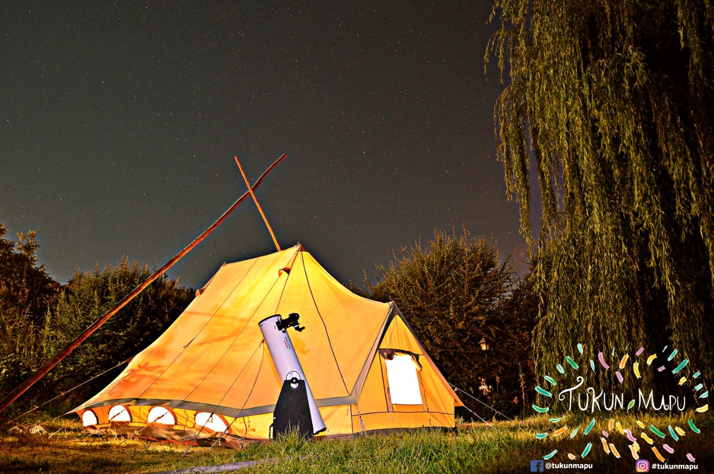 Great Glamping Tents with Outdoor Pool Surrounded by Nature in Chile