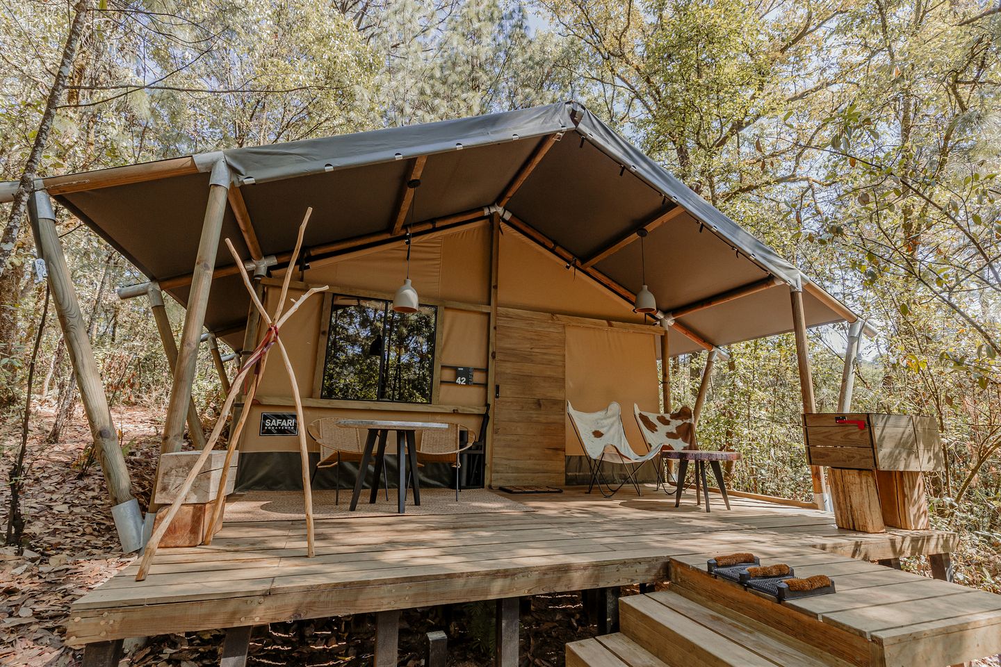 Romantic Safari Tent in the Trees for a Wonderful Couples Getaway Surrounded by Nature in Valle de Bravo, Mexico