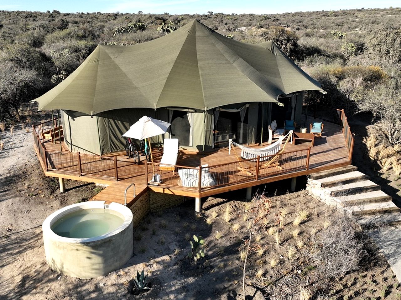 Beautiful Safari Tent by Amazing Vineyards and Lavender Fields for a Relaxing Escape near San Miguel de Allende, Mexico