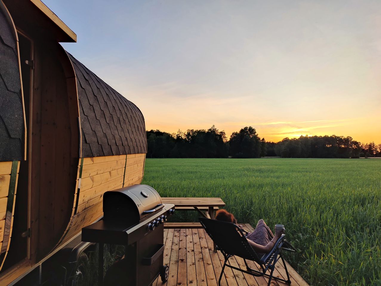 Unique Pod on a Biodynamic Farm for a Peaceful Getaway in Nature in Bornholm, Denmark