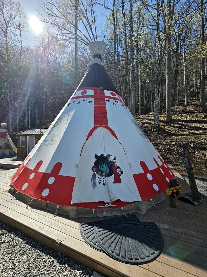 Incredible Tipi for a Unique Glamping Getaway with Stunning Mountain Views in Whittier, North Carolina