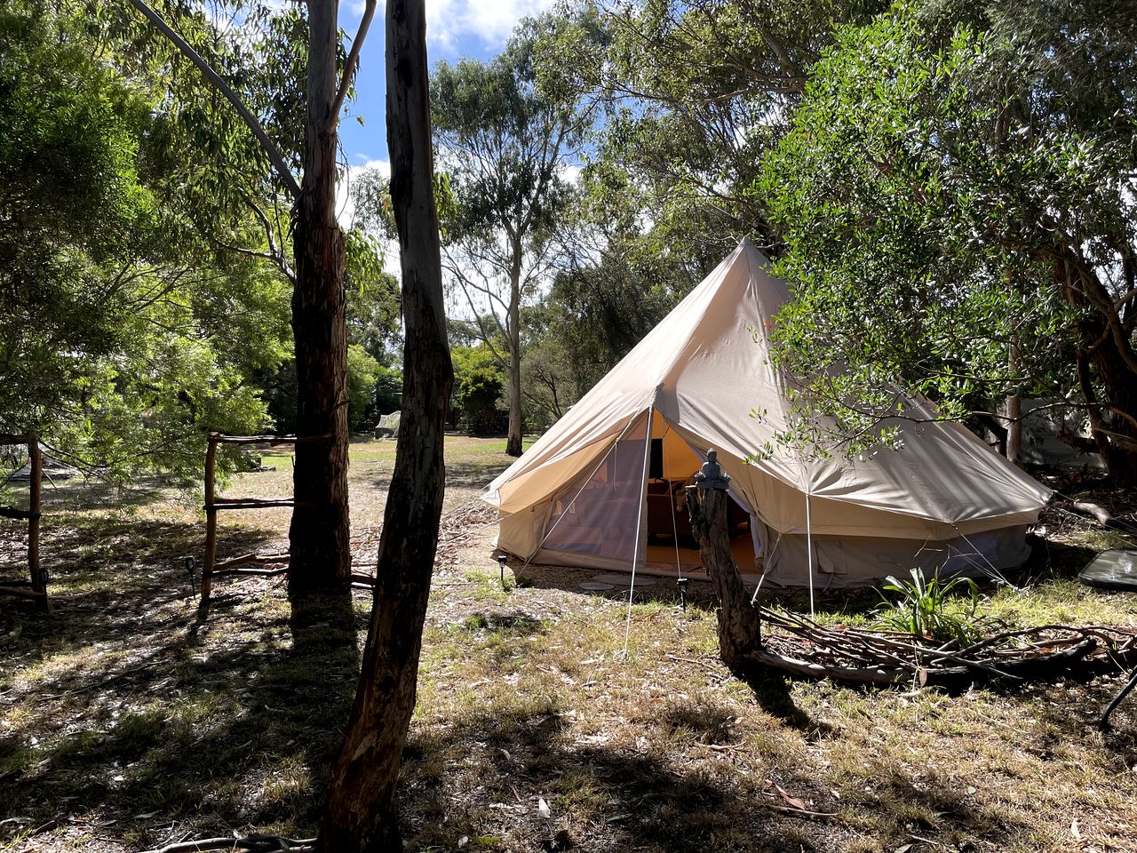 Beautiful Bell Tent Surrounded by Nature for a Peaceful Glamping Escape in Wonthaggi, Victoria