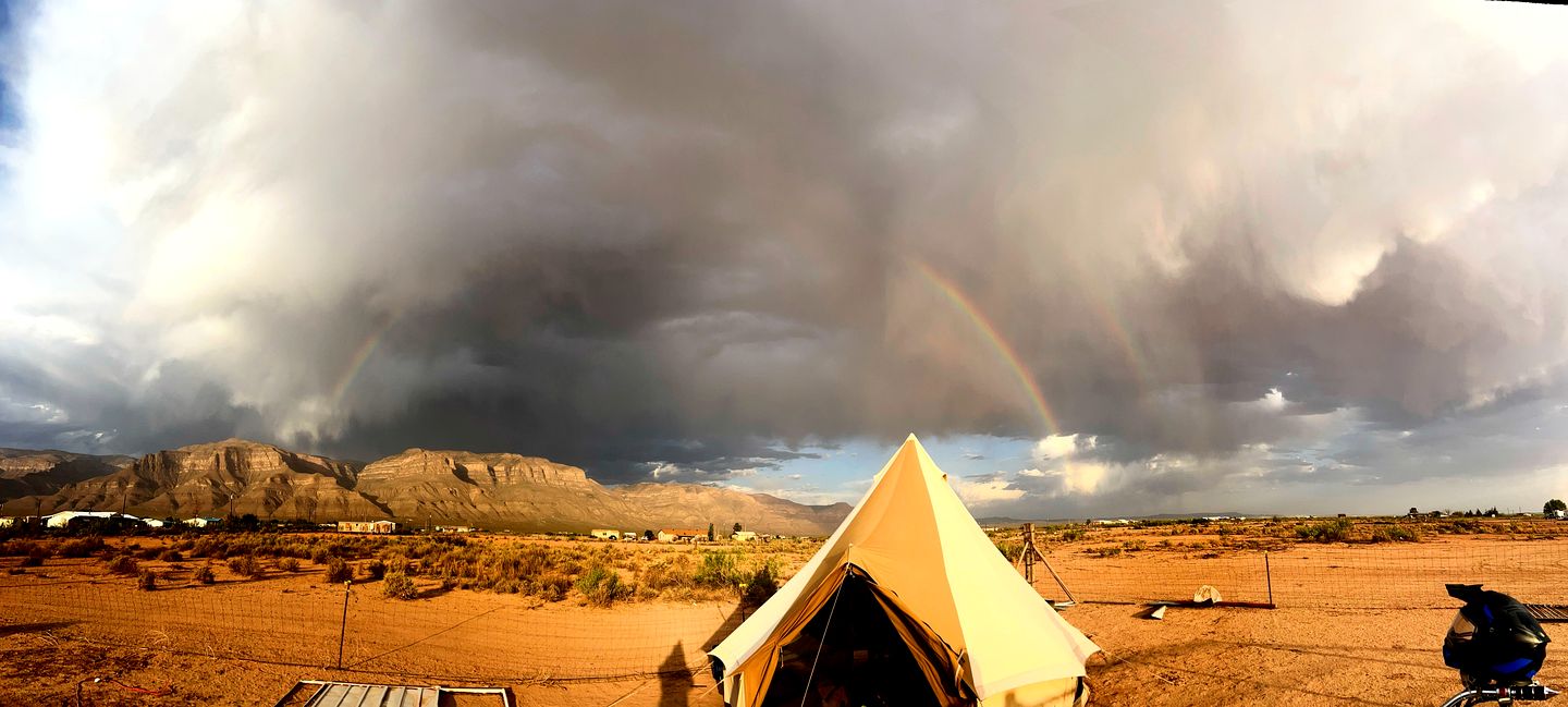 Scenic Off-Grid Glamping Camp with Private Chef & Starry Night Dining near Lincoln National Forest, Alamogordo, New Mexico