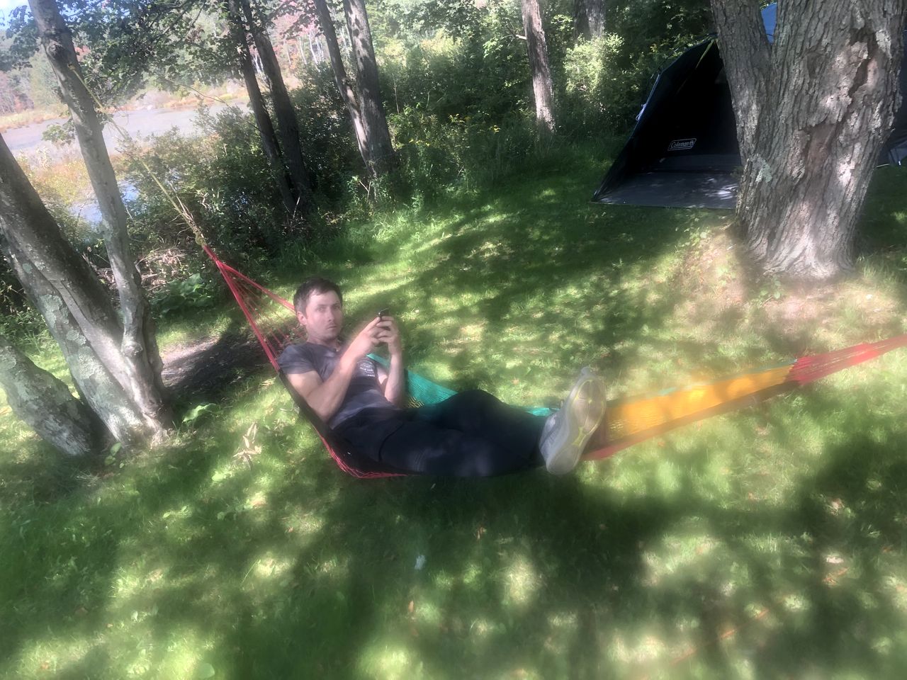 Secluded Glamping Tunnel Tent with Hot Tub & Private Pond near Clifton Township, Pennsylvania