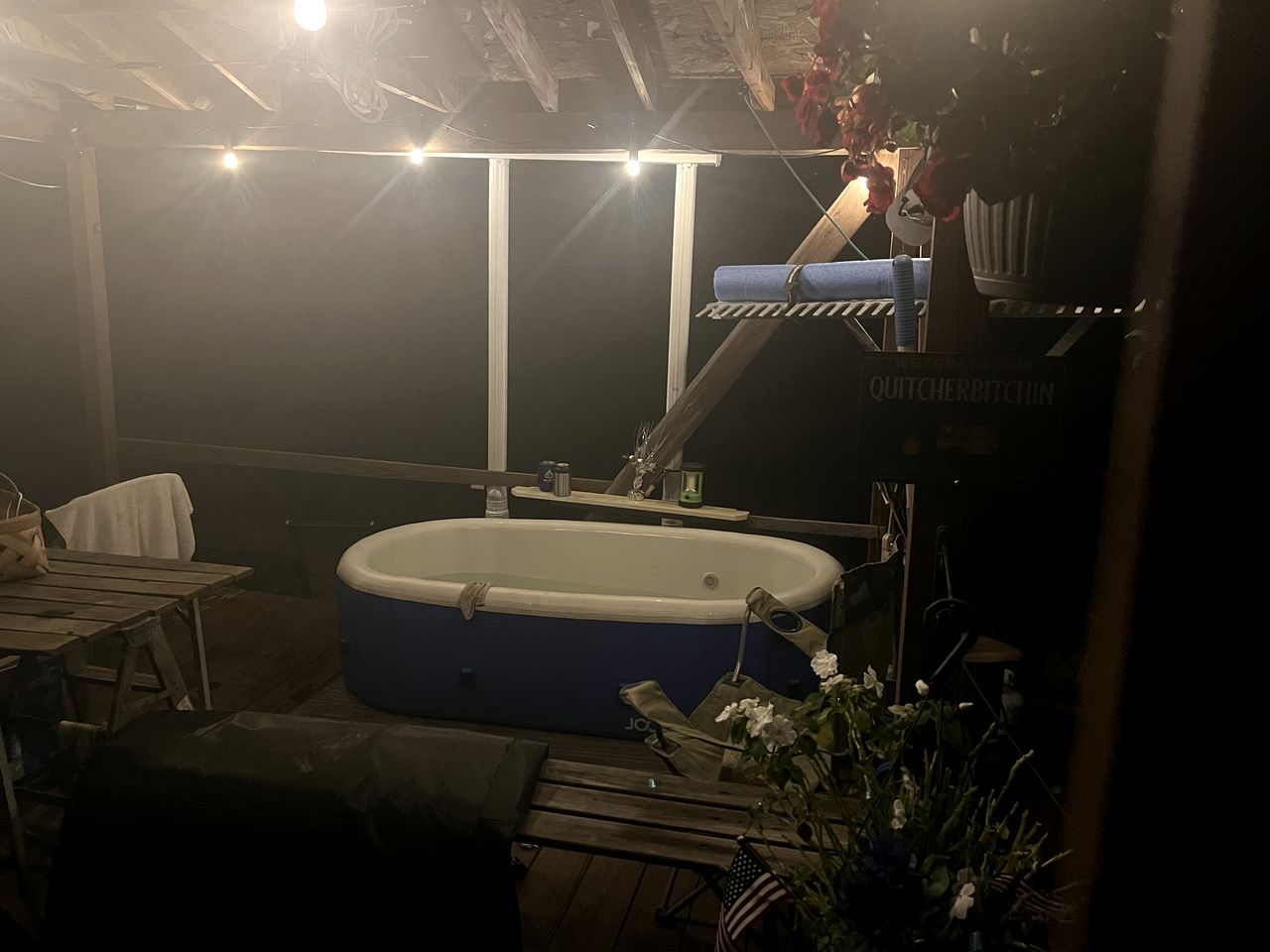 Secluded Glamping Tunnel Tent with Hot Tub & Private Pond near Clifton Township, Pennsylvania