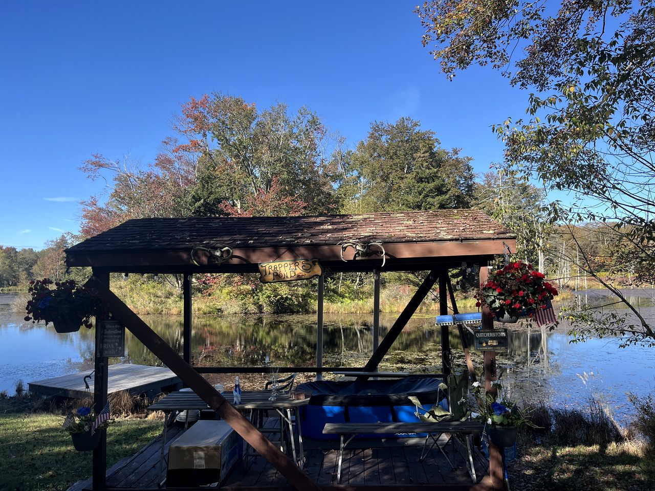 Secluded Glamping Tunnel Tent with Hot Tub & Private Pond near Clifton Township, Pennsylvania