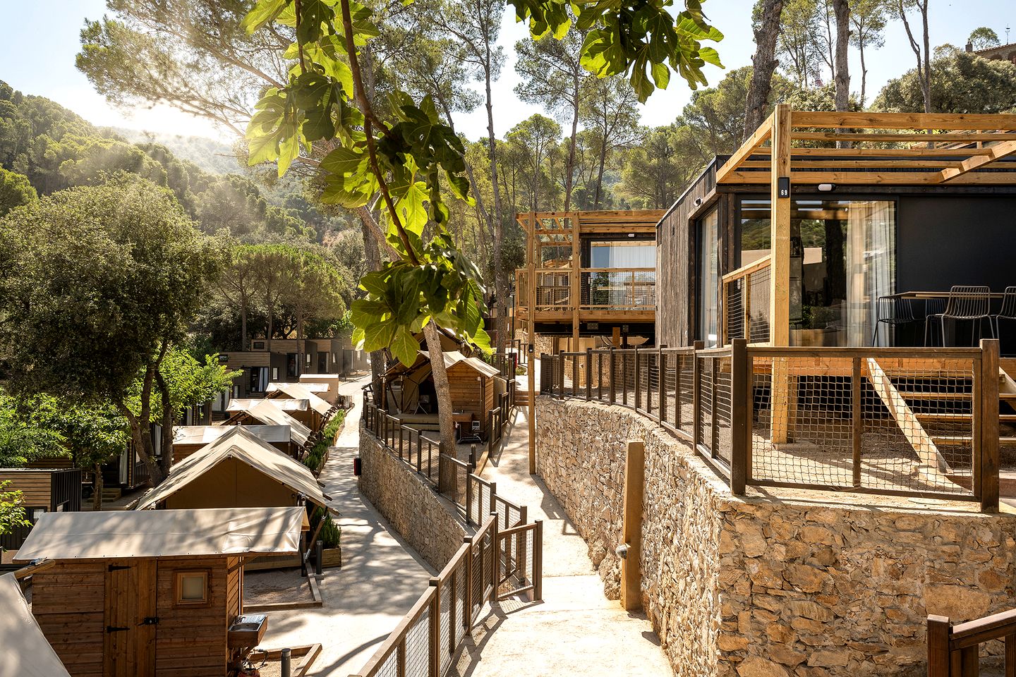 Eco-Luxury Glamping Retreat in a Pine Forest Hideaway in Catalonia, Spain