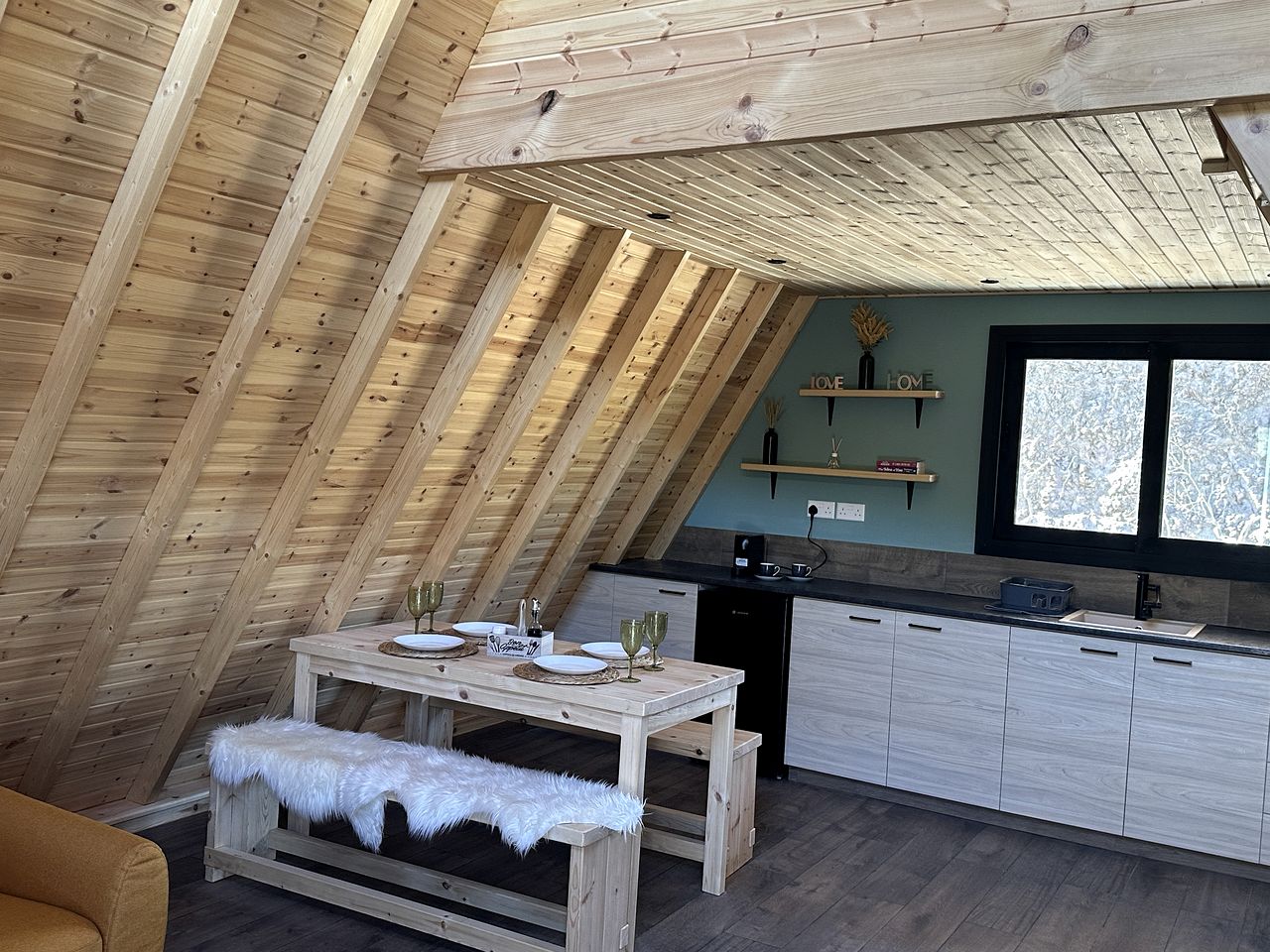 Cozy Mountain Cabin Hideaway for Slow Mornings and Valley Views in Limassol, Cyprus