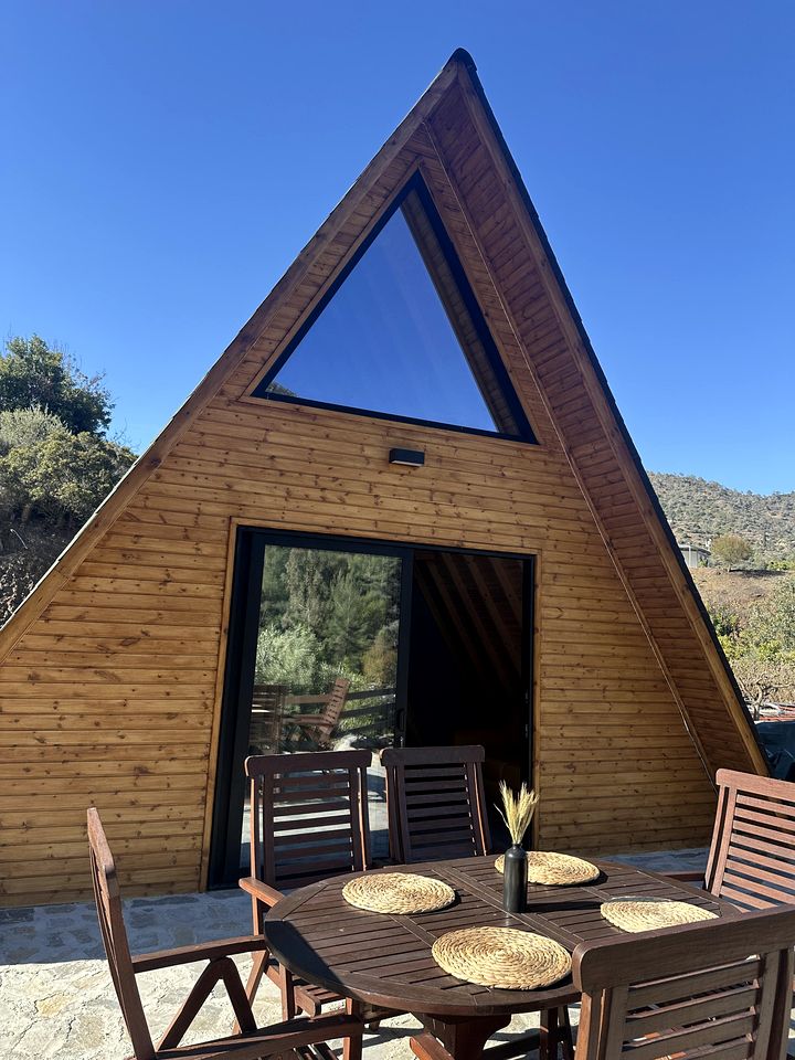 Cozy Mountain Cabin Hideaway for Slow Mornings and Valley Views in Limassol, Cyprus