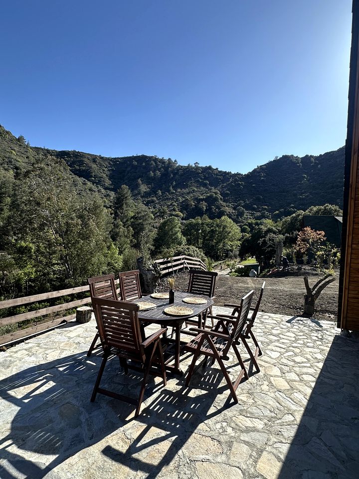 Cozy Mountain Cabin Hideaway for Slow Mornings and Valley Views in Limassol, Cyprus