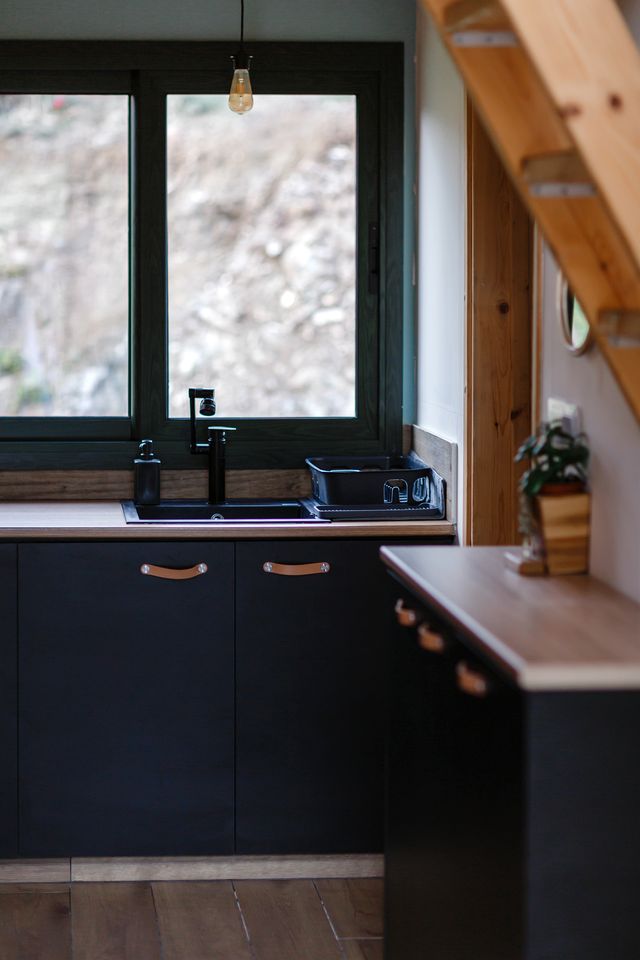 Panoramic Mountain A-Frame Cabin Retreat with Fireplace in Limassol, Cyprus