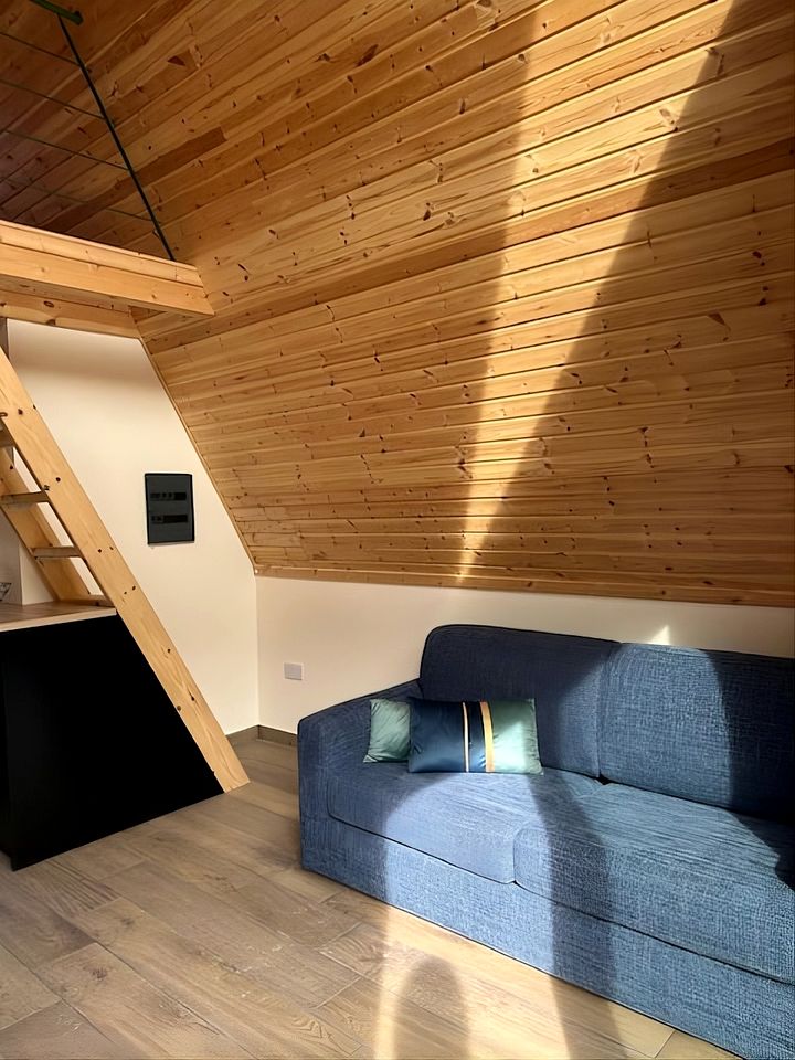 Panoramic Mountain A-Frame Cabin Retreat with Fireplace in Limassol, Cyprus
