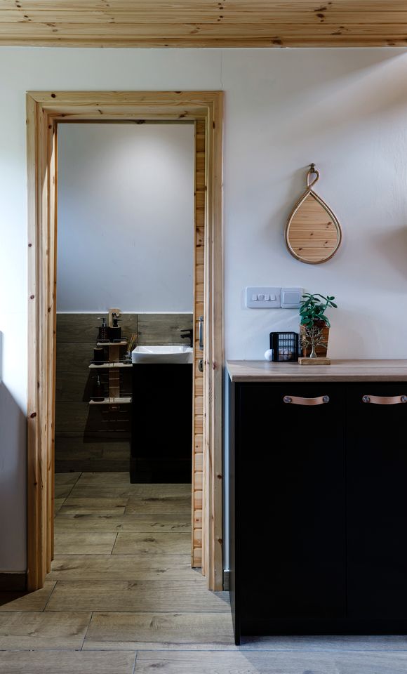 Panoramic Mountain A-Frame Cabin Retreat with Fireplace in Limassol, Cyprus