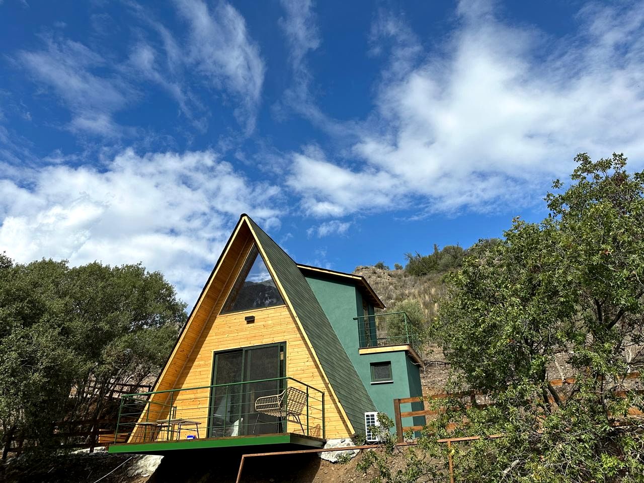 Unwind in a Warm Glamping Cabin with Serene Views & Fireside Comfort in Limassol, Cyprus