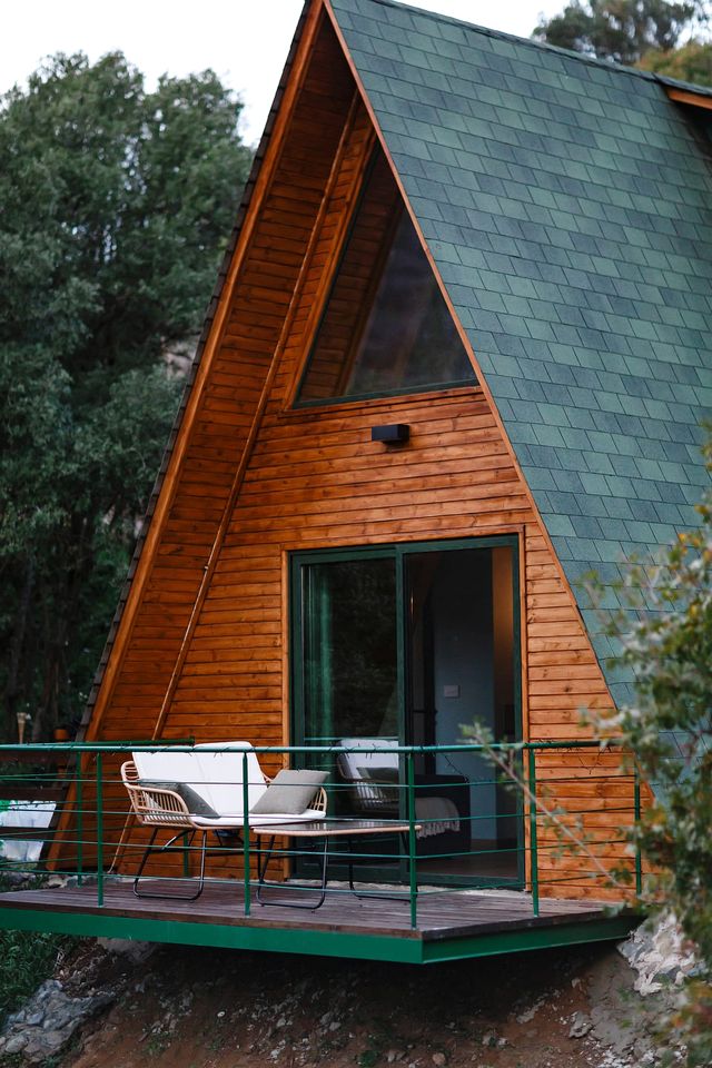 Unwind in a Warm Glamping Cabin with Serene Views & Fireside Comfort in Limassol, Cyprus