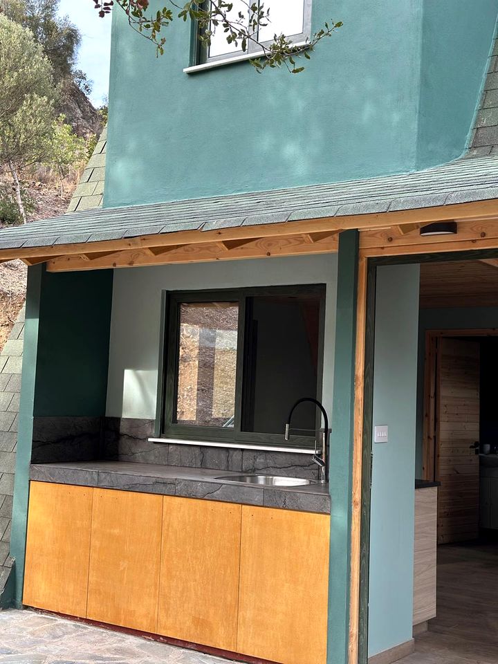 Unwind in a Warm Glamping Cabin with Serene Views & Fireside Comfort in Limassol, Cyprus