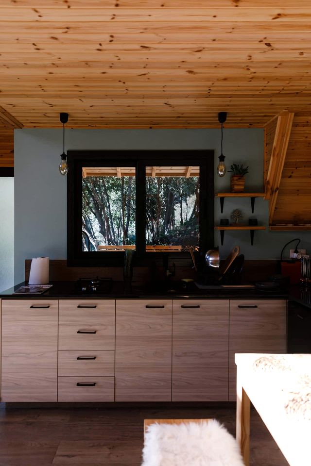 Unwind in a Warm Glamping Cabin with Serene Views & Fireside Comfort in Limassol, Cyprus