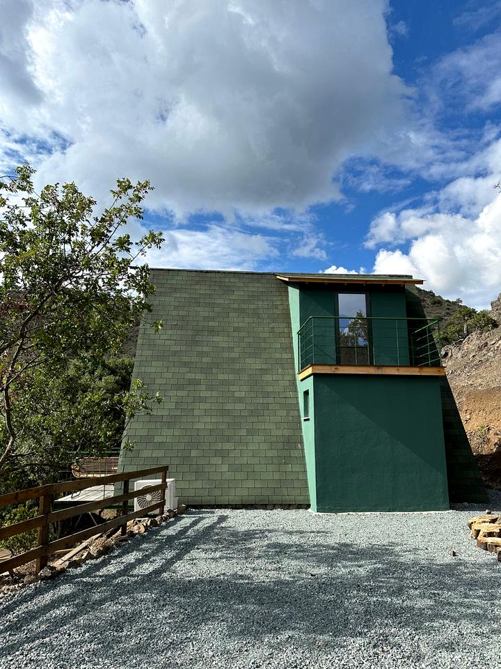 Unwind in a Warm Glamping Cabin with Serene Views & Fireside Comfort in Limassol, Cyprus