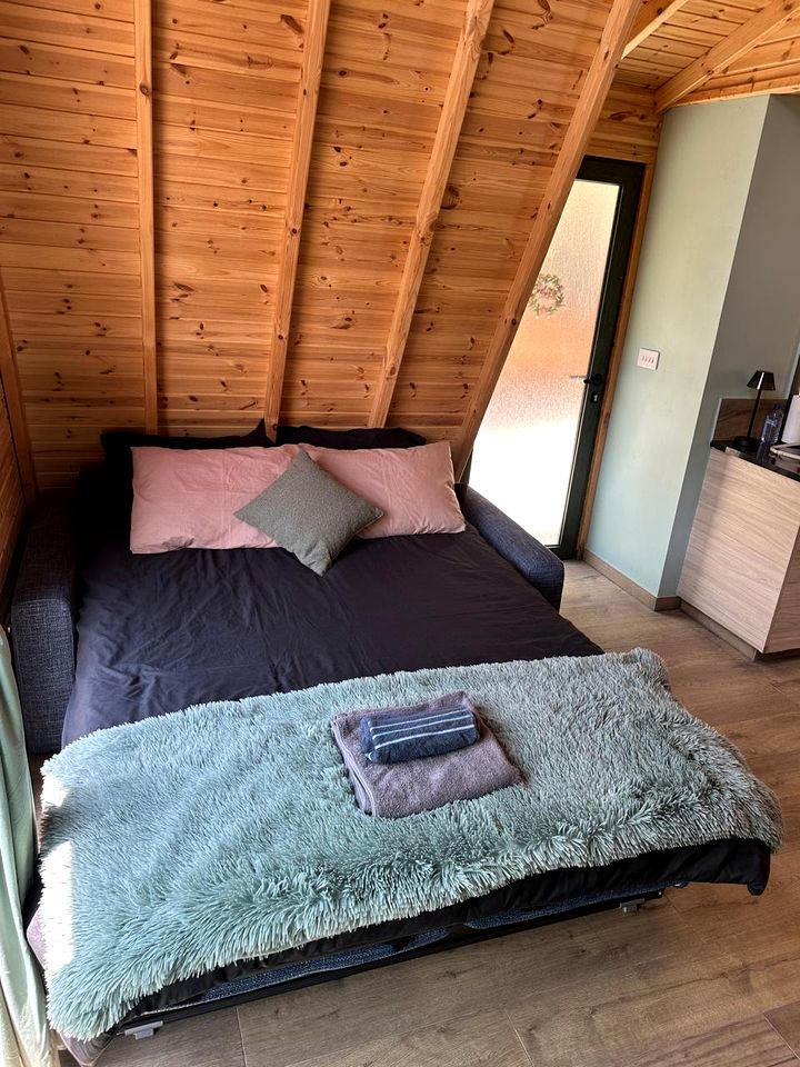 Unwind in a Warm Glamping Cabin with Serene Views & Fireside Comfort in Limassol, Cyprus
