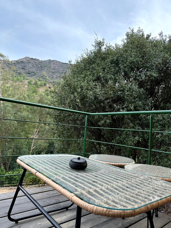 Unwind in a Warm Glamping Cabin with Serene Views & Fireside Comfort in Limassol, Cyprus