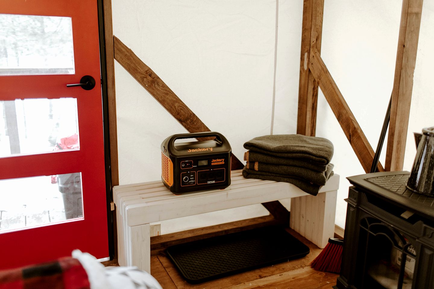 Warm and Welcoming Glamping Tent for Group Getaways in Beaver Bay, Minnesota