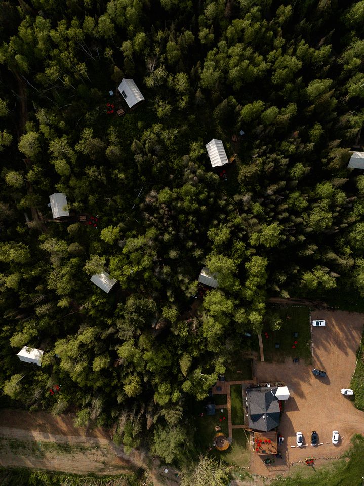 Warm and Welcoming Glamping Tent for Group Getaways in Beaver Bay, Minnesota